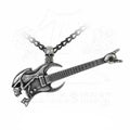 Shred Guitar Skull Necklace