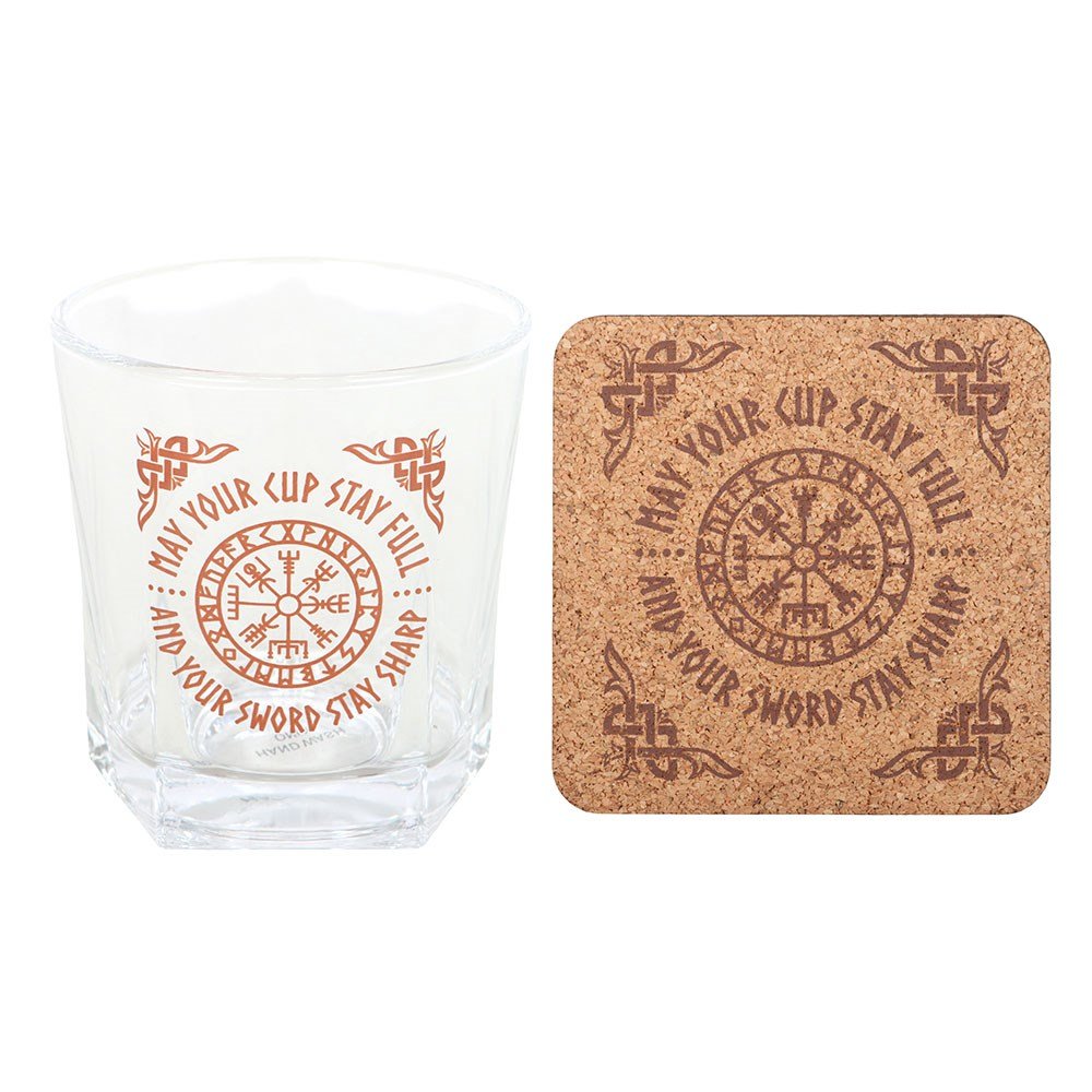 Wayfinder Lowball Drinking Glass with Coaster