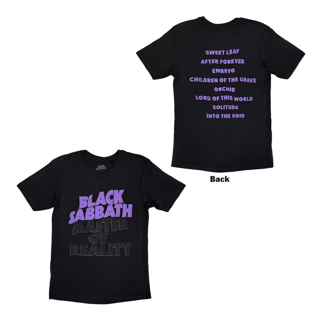 BLACK SABBATH Masters Of Reality Tee (Backprint)