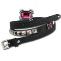 Alchemy Castile Amethyst Studded Leather Belt