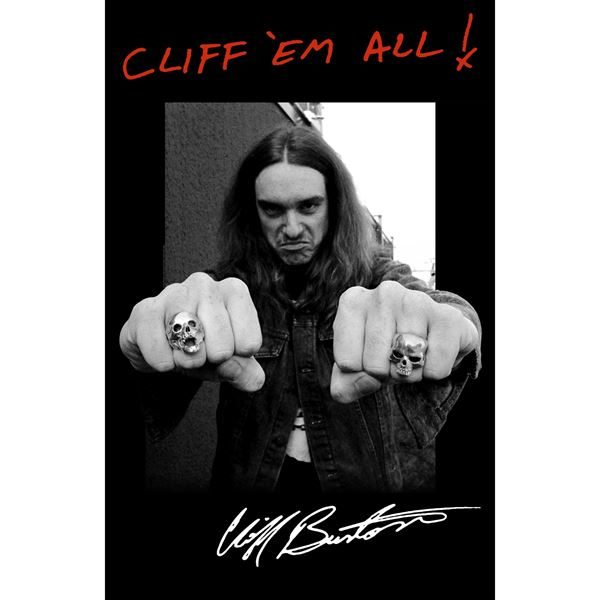 METALLICA Cliff 'em All Wall Flag
