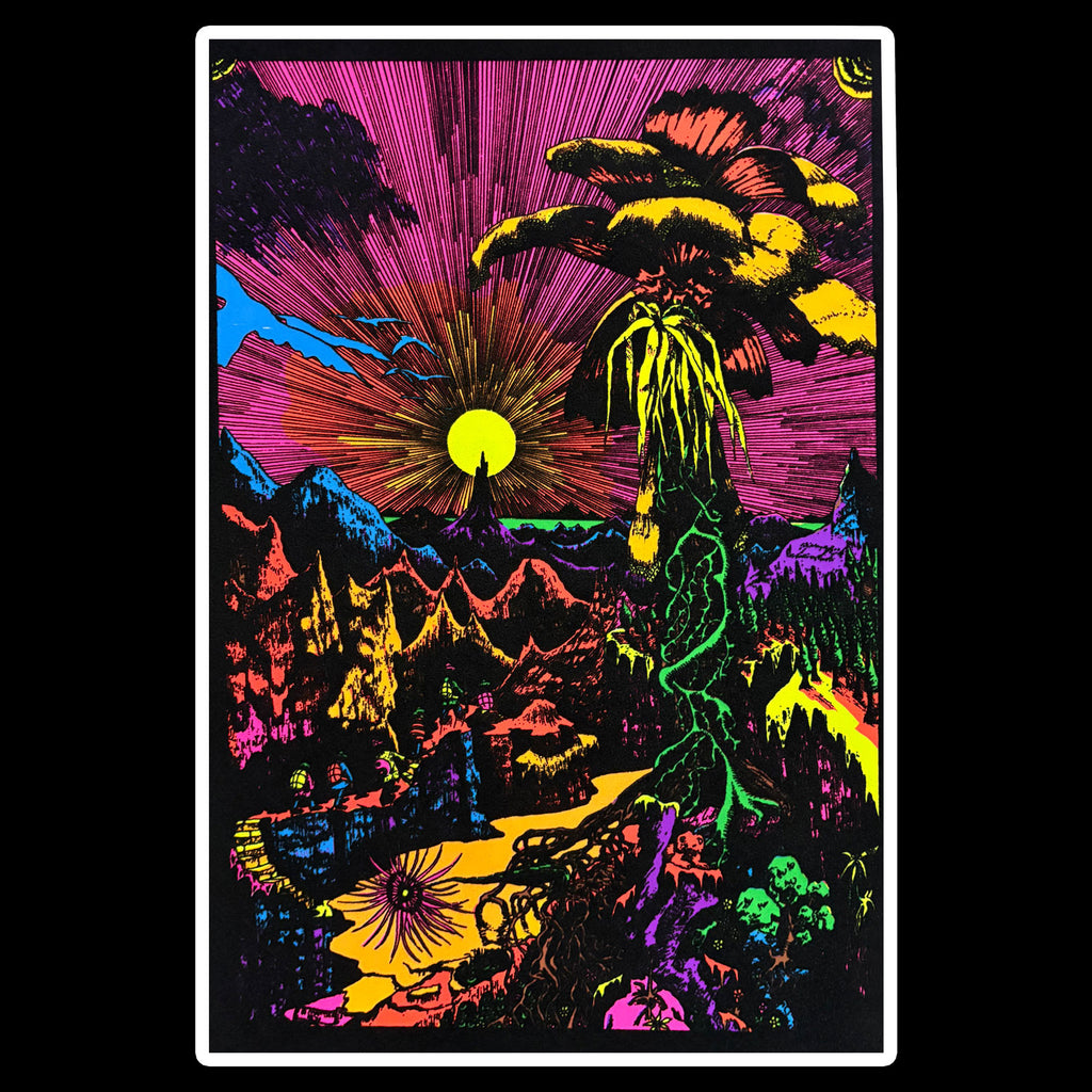 Lost Horizon Flocked Blacklight Poster 192