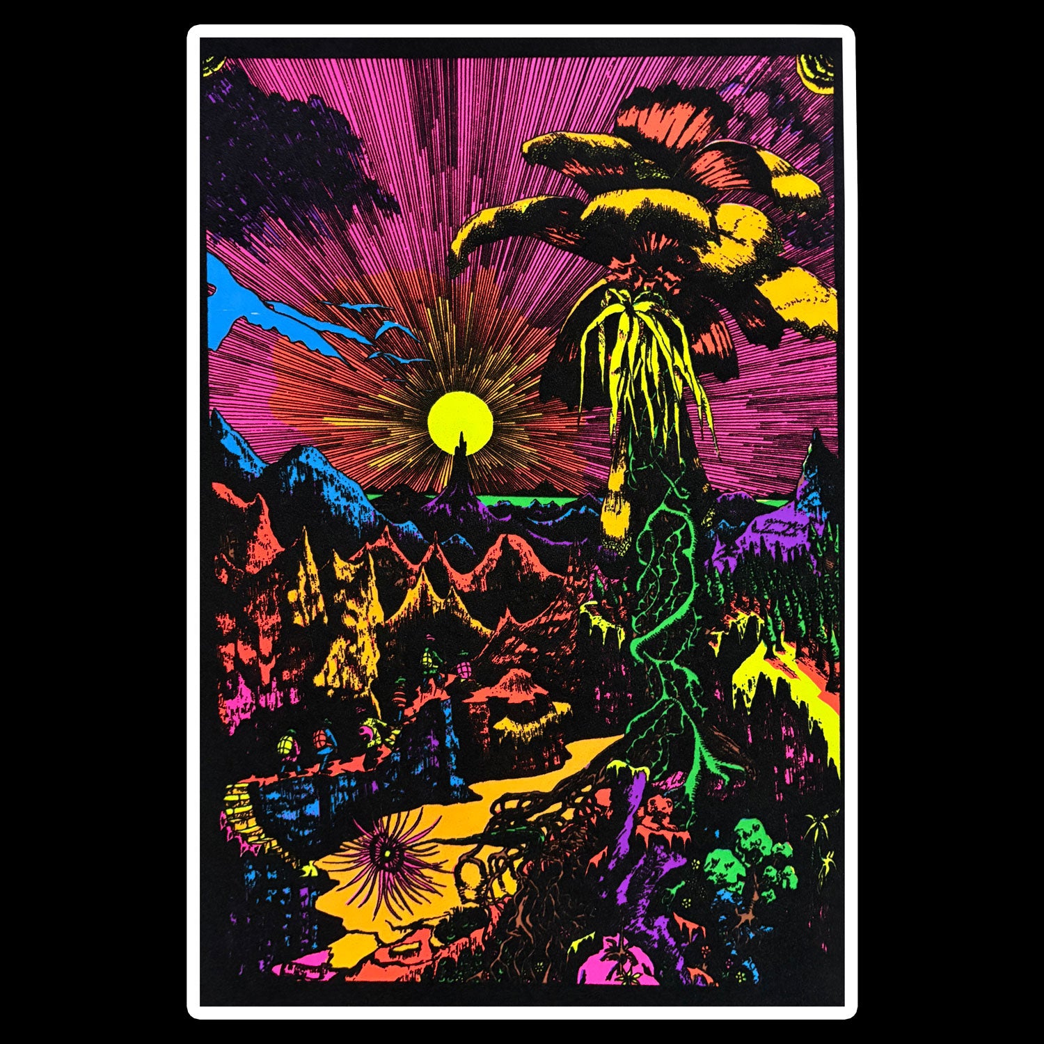 Lost Horizon Flocked Blacklight Poster 192