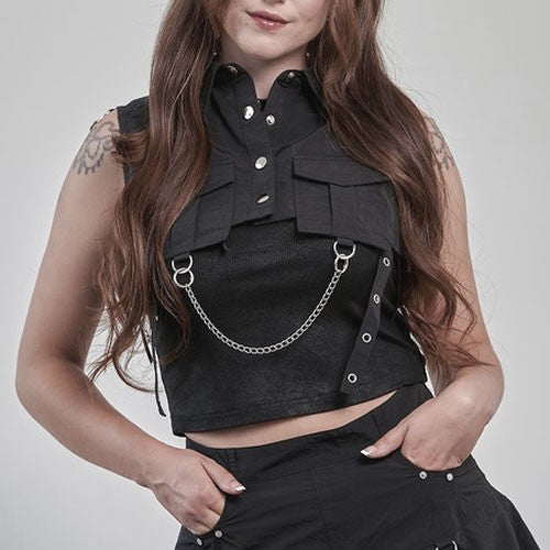 Chained for Chaos Harness Crop Top