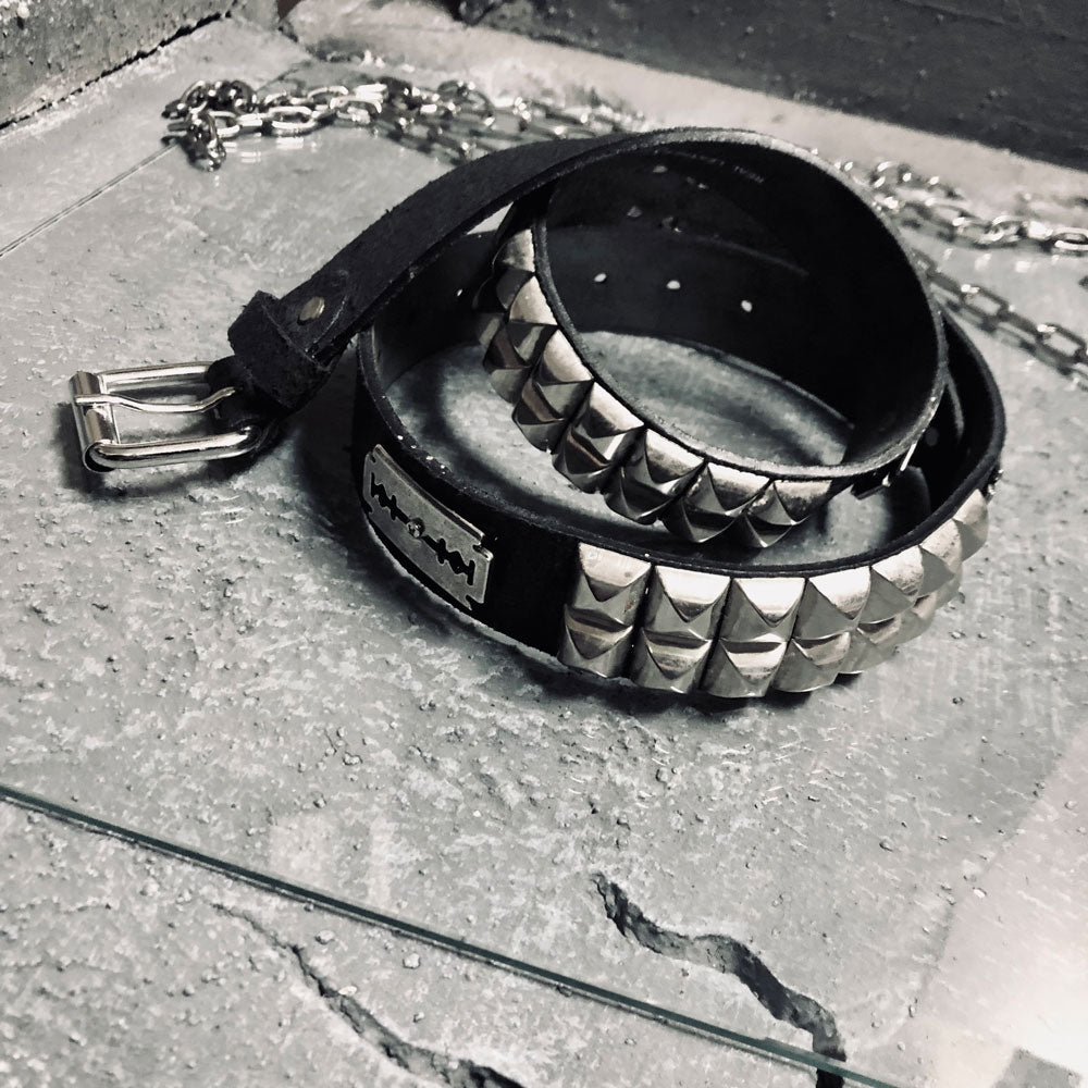 Teutonic Razor Studded Leather Belt