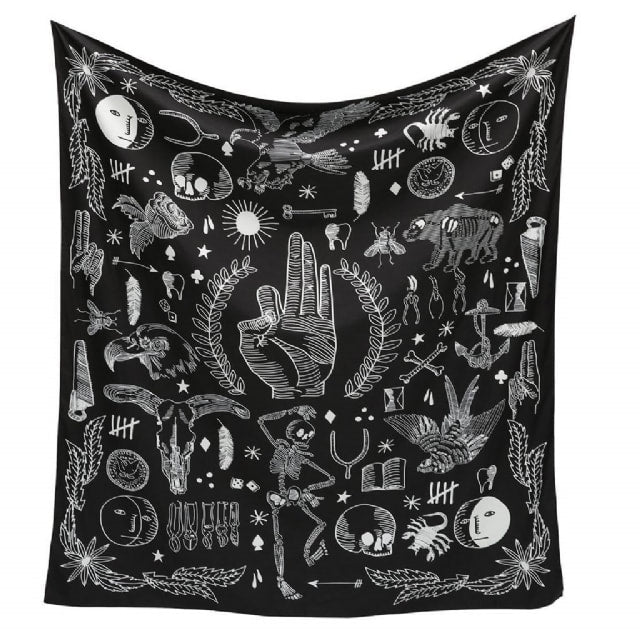 Wiccan Heart Altar Cloth