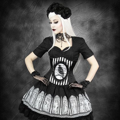 Fantasy Raven Underbust Corset