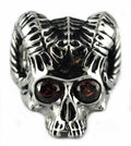 Gothic Faunus Skull SS316L Ring