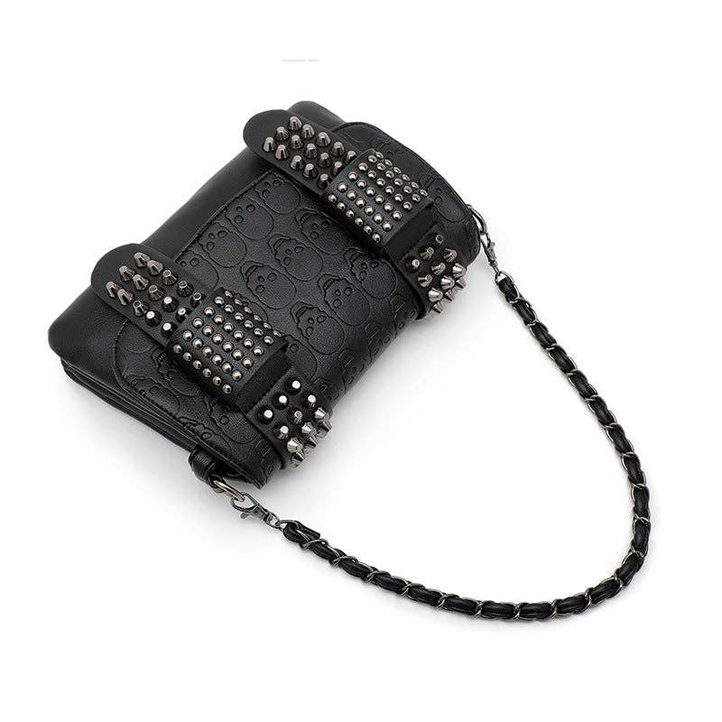 Rivetdead Skull Shoulder Bag