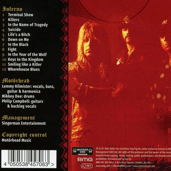 MOTORHEAD Inferno CD DigiPak (2004)