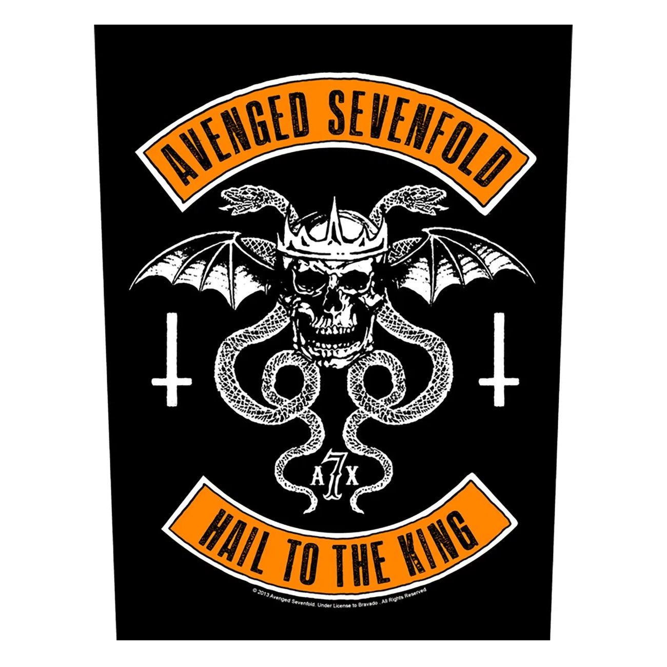 AVENGED SEVENFOLD (A7x) Hail to the King Colours Back Patch