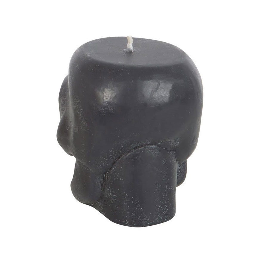 Dark Matter Black Skull Candle