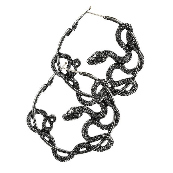 Snake Entwined Hoop Earrings