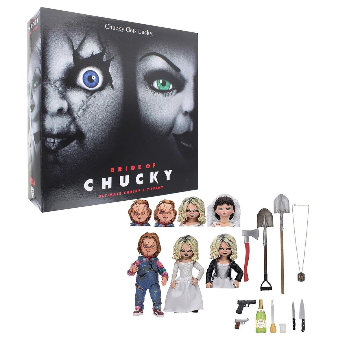 Child's Play 2 Bride Of Chucky 7" Figure 2pk