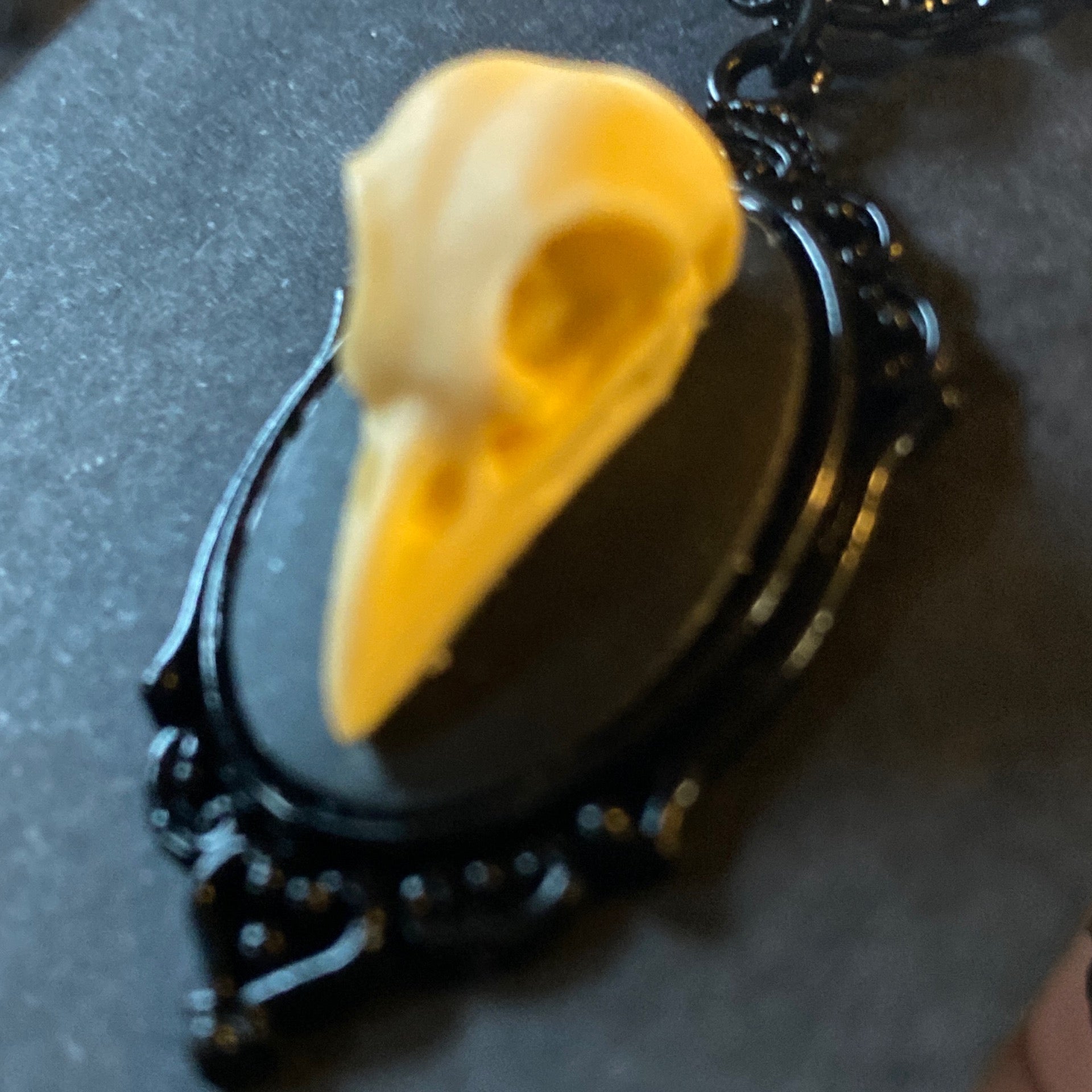 Ravens Decay Skull Necklace