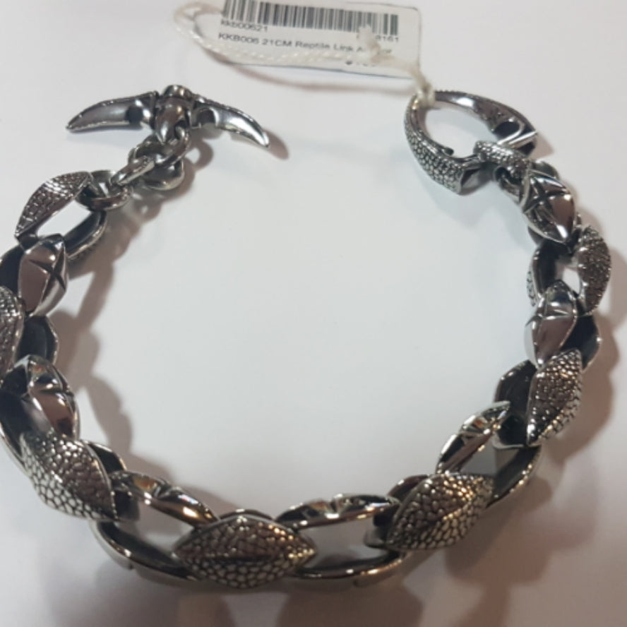 Reptilian Link Anchored Bracelet