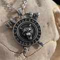 Hati Wolf Runic Pendant