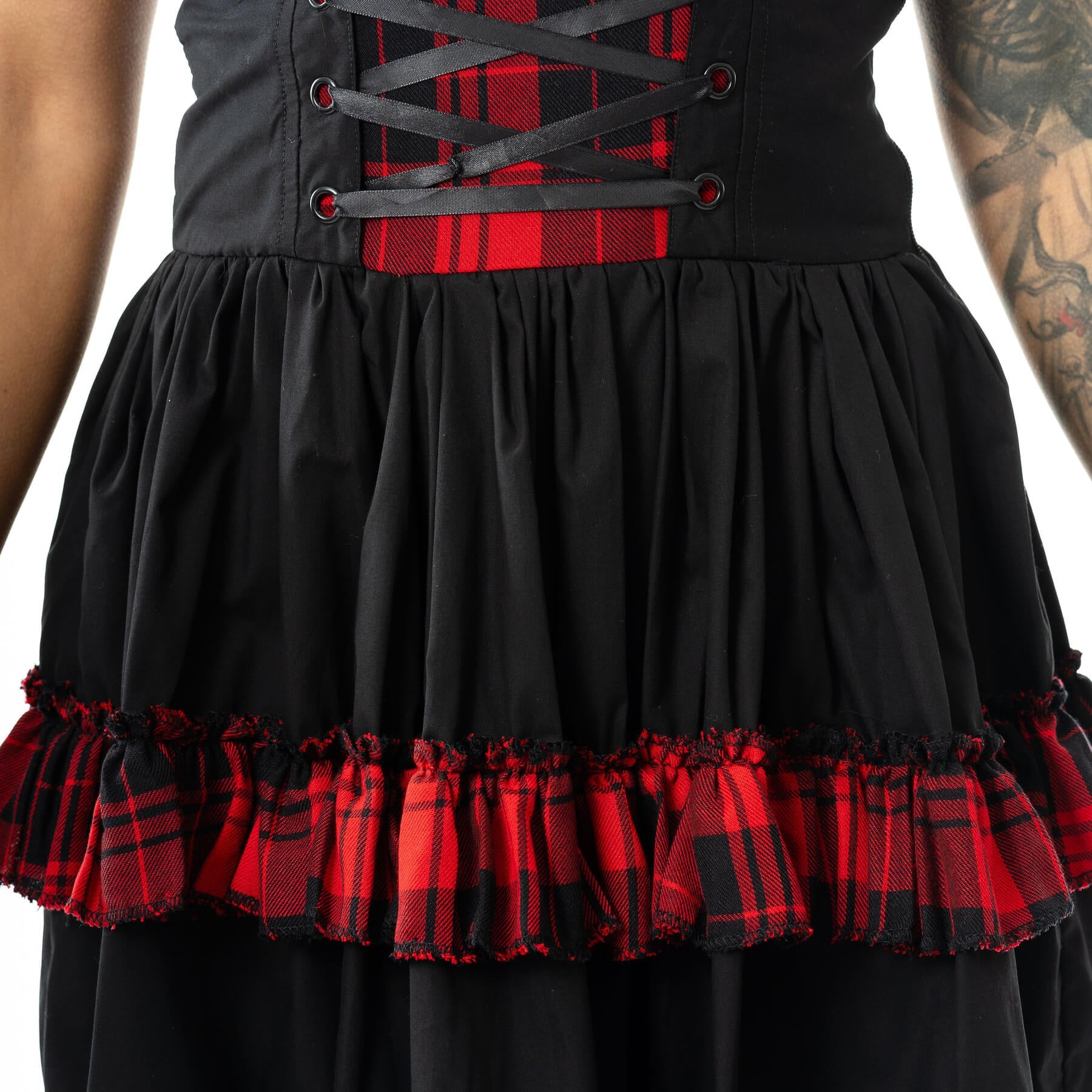 Parisa Red Tartan Dress