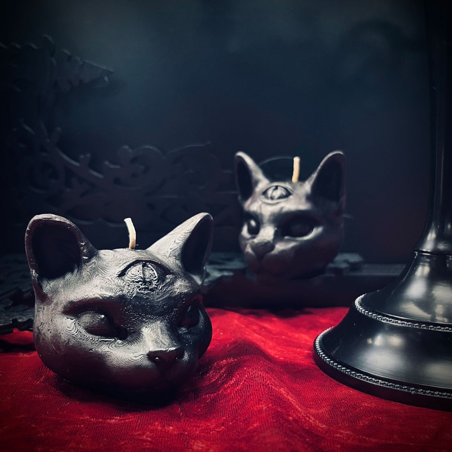 All Seeing Mystical Kitty Candle