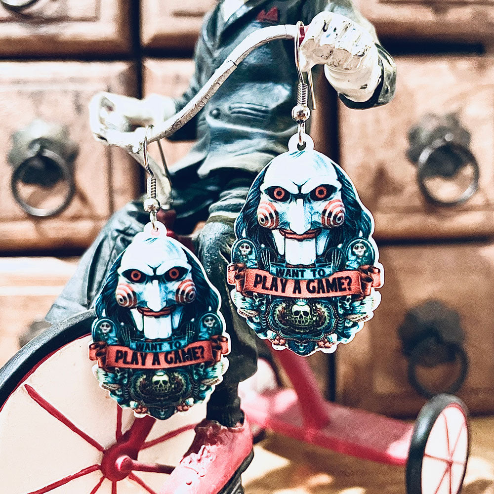 Play a Saw Game Earrings