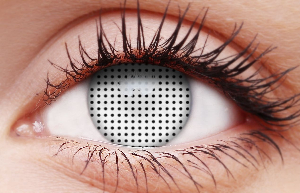 White Screen Contact Lenses