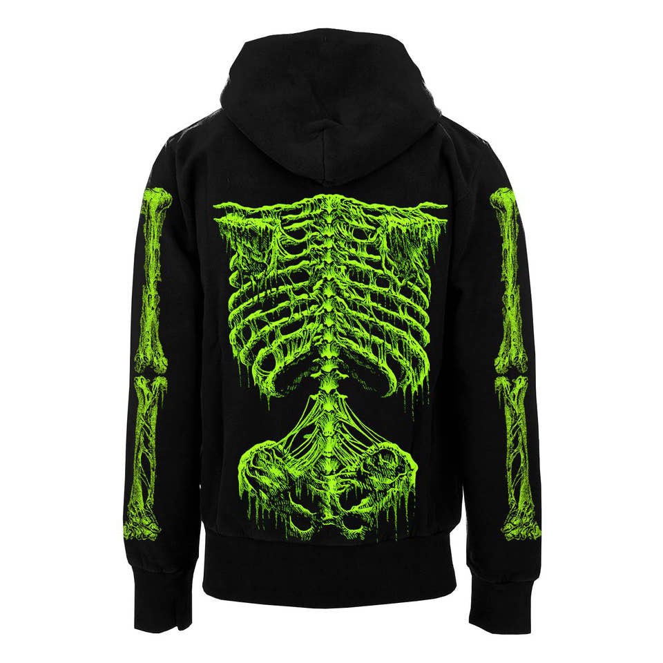 Zombie Rot Skeleton Hood