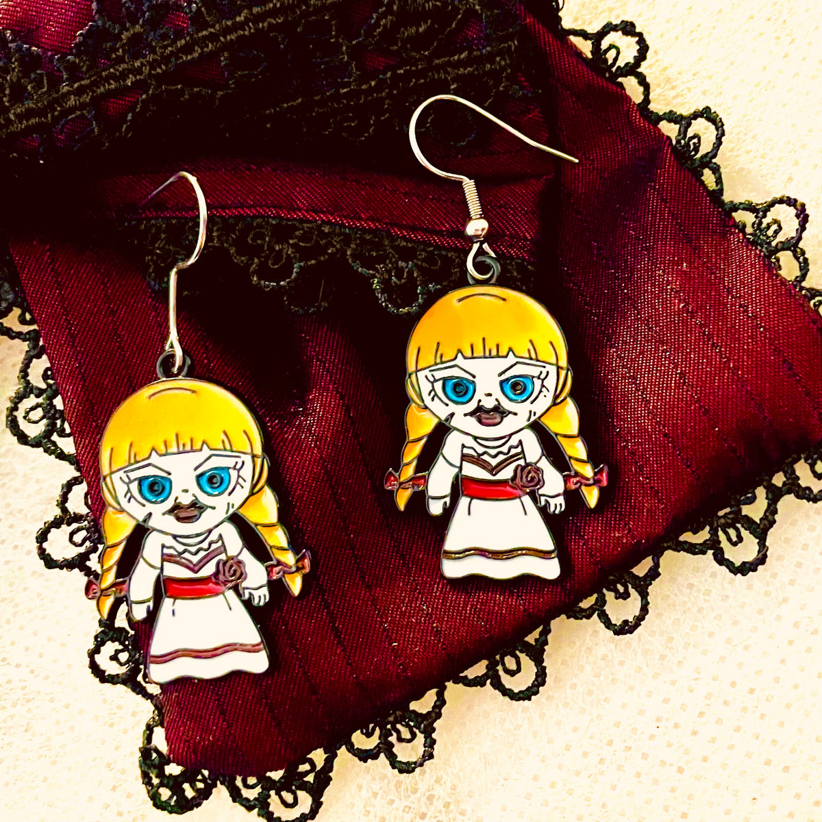 Horror Fiend Earrings - Conduit For Evil