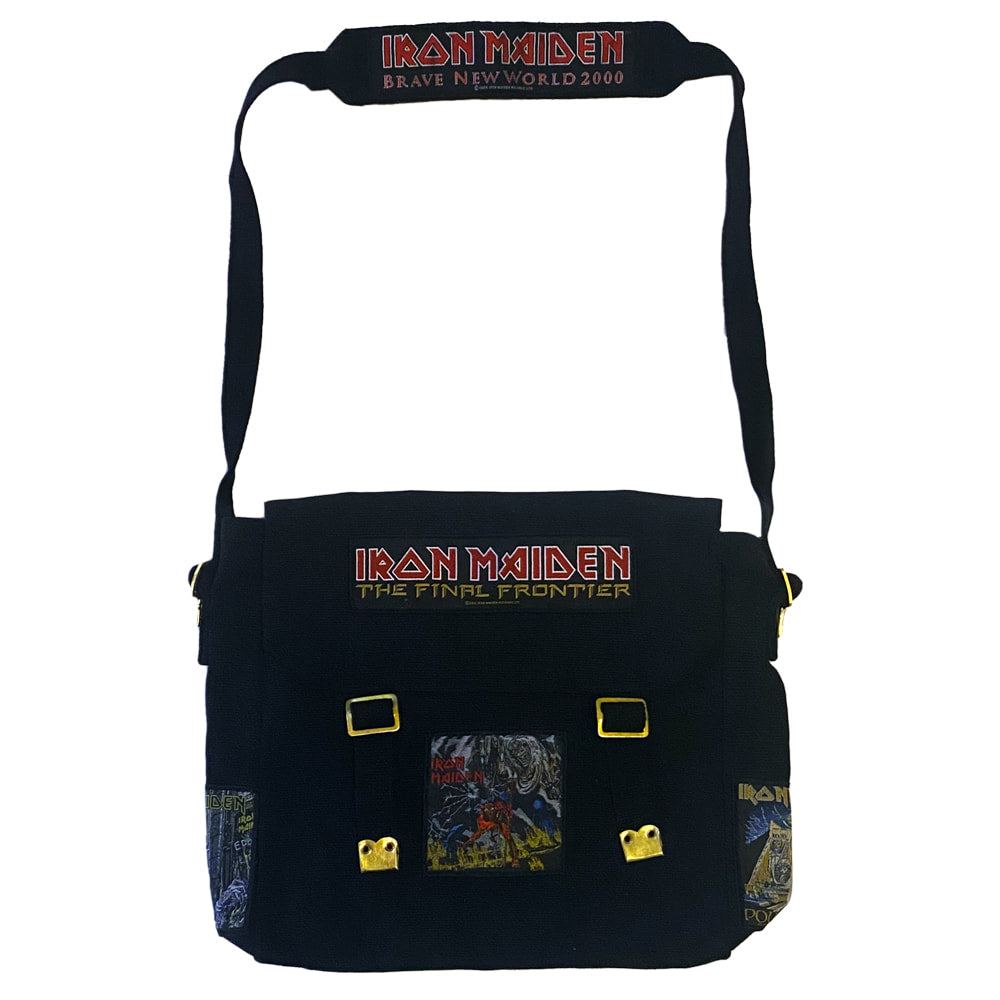 IRON MAIDEN Battle Patch Canvas Satchel Bag
