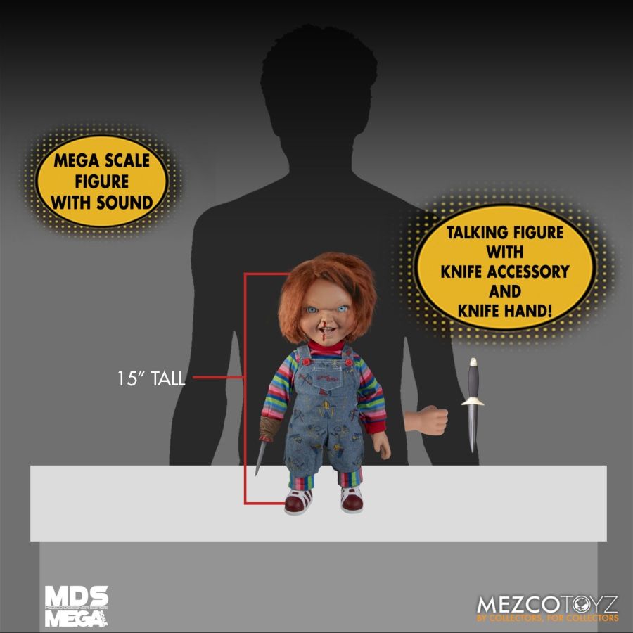 Child's Play 2 - Menacing Chucky Doll 15" Mega Figure