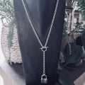 Amore Eternal Padlock Lariat Necklace