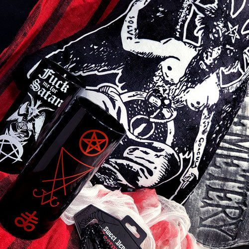 Baphomet Black Cushion