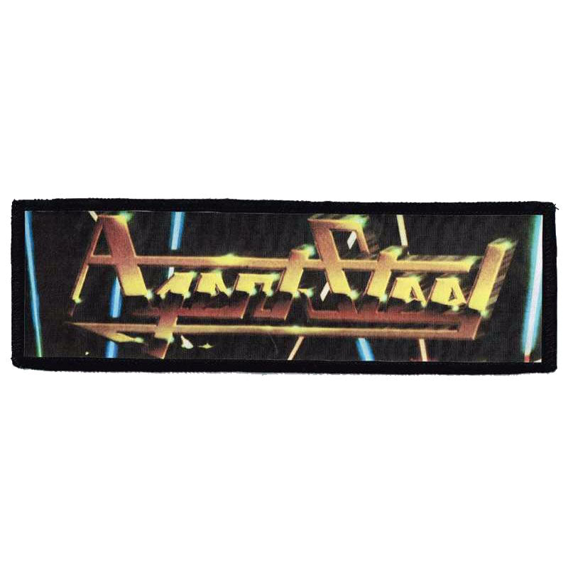AGENT STEEL Gold Logo Strip Patch
