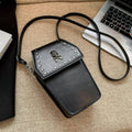 Grave Noir Coffin Skull Studded Crossbody Bag