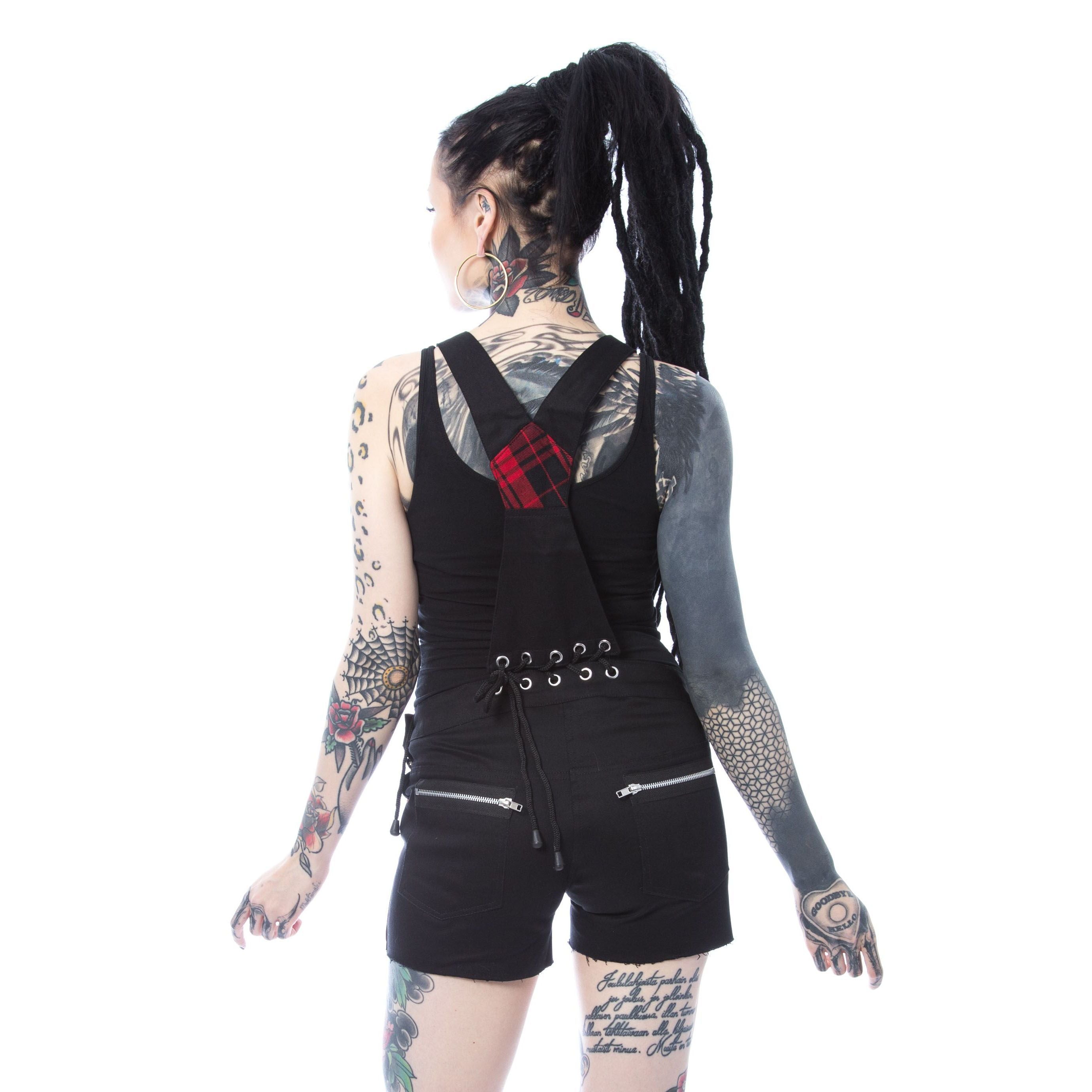 Sasha Tartan Playsuit