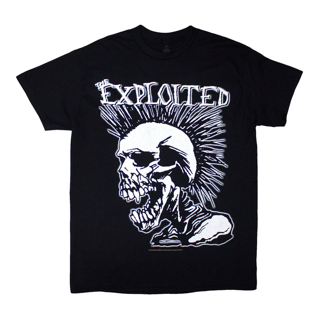 EXPLOITED Mohican Skull Tee (Backprint)