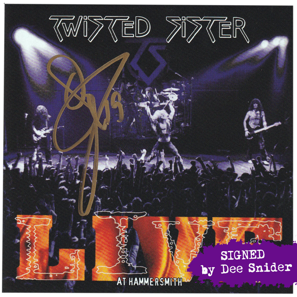 TWISTED SISTER Live At Hammersmith CD (Signed) 1994
