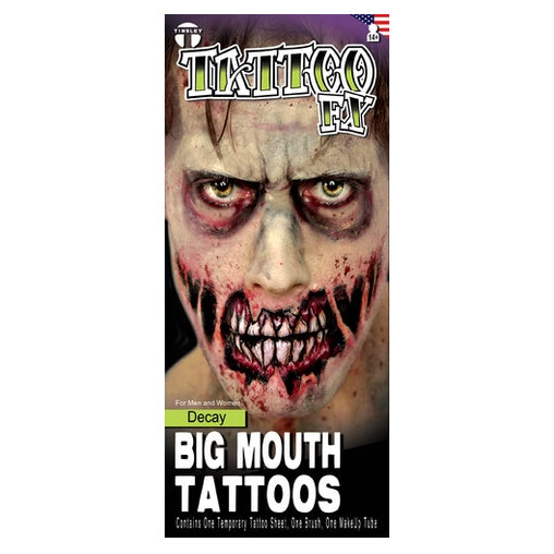 Big Mouth Kit - Zombie Decay Faux Tattoo