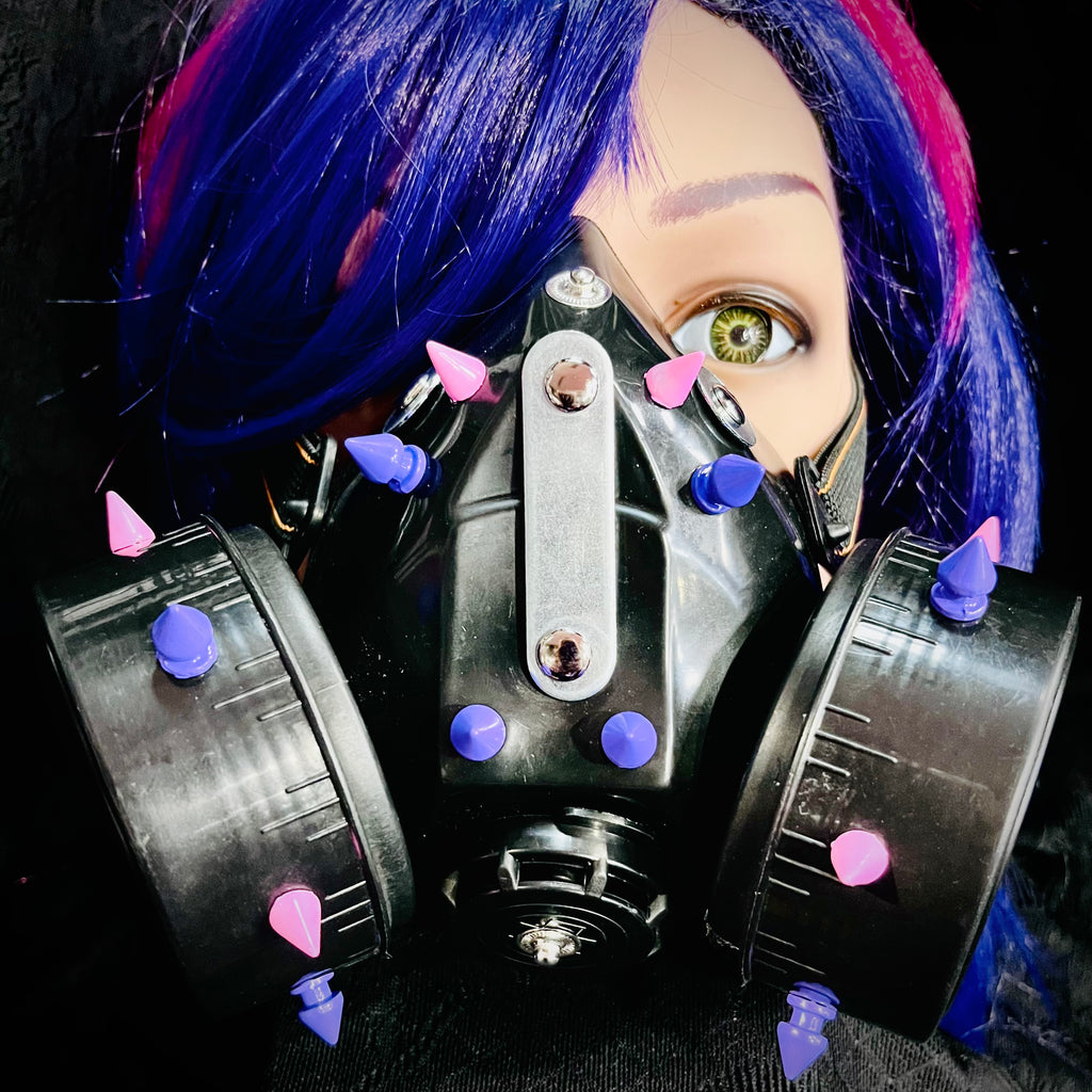 Pastel Ring Cybergoth Gas Mask