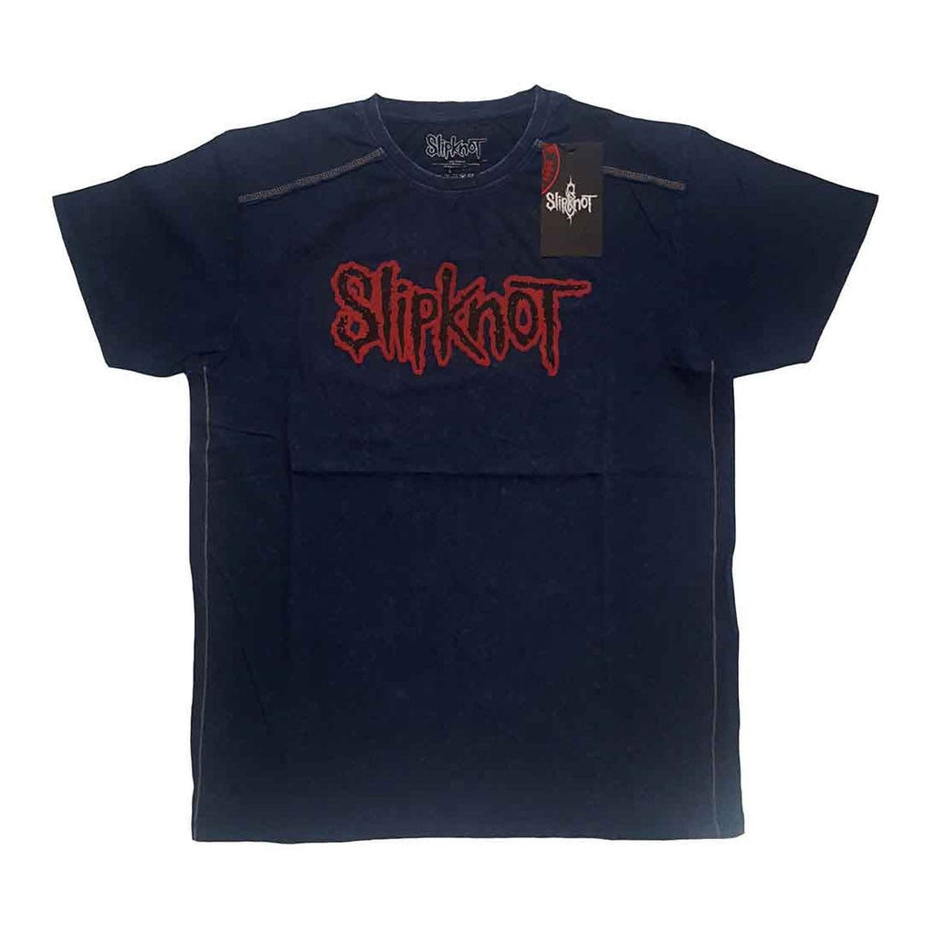SLIPKNOT Logo Navy Blue Stonewash Tee