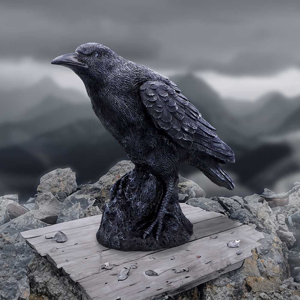Raven Messenger Statue