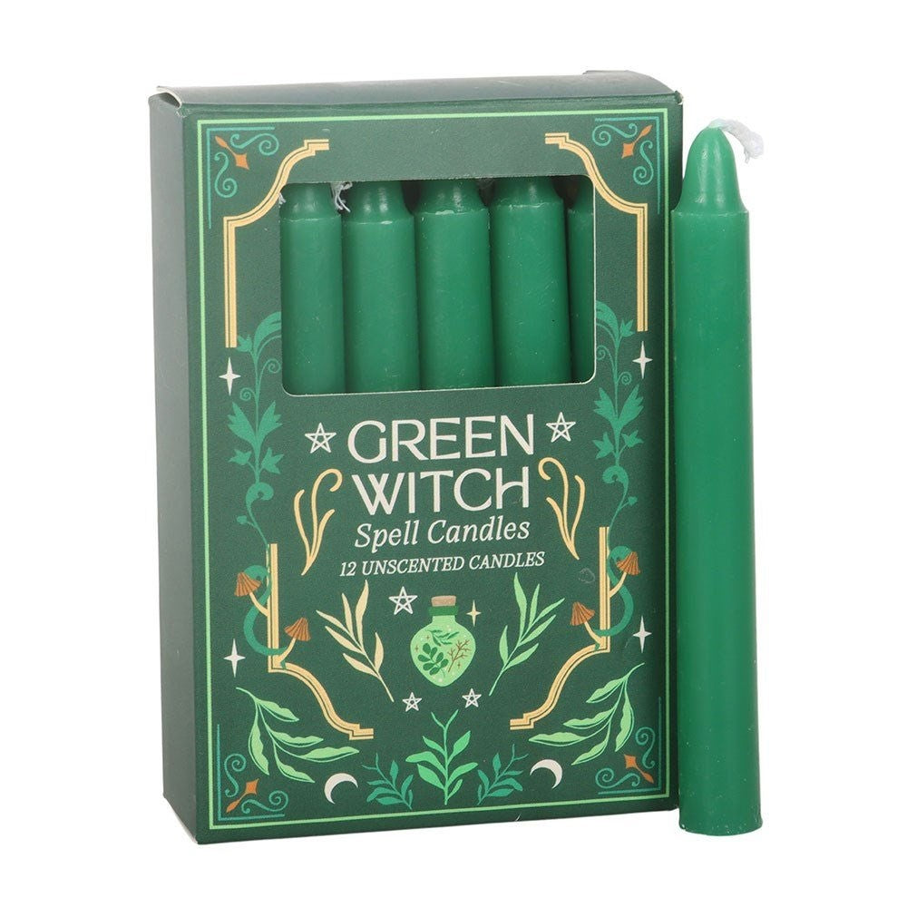 Spell Ritual Mini Candles - 12pk Green