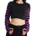 Lycoris Purple Stripe Top