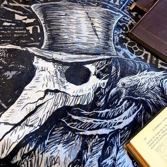 Plague Doctor Throw Blanket
