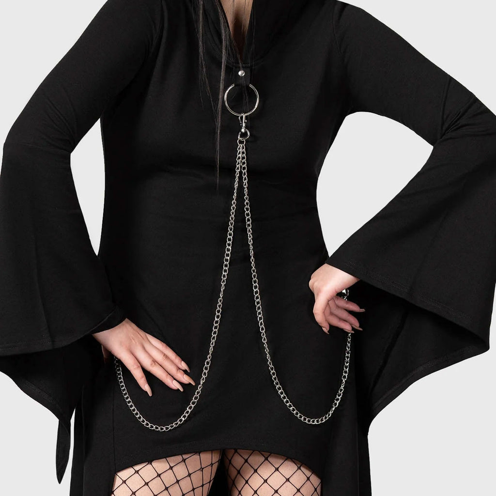 Malice in Chains Longline Hooded Cloak