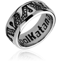 Flames Ring Stainless Steel