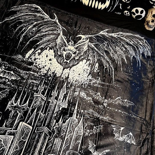 Vampires Castle Throw Blanket