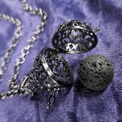 Perfume Lava Cage Necklace
