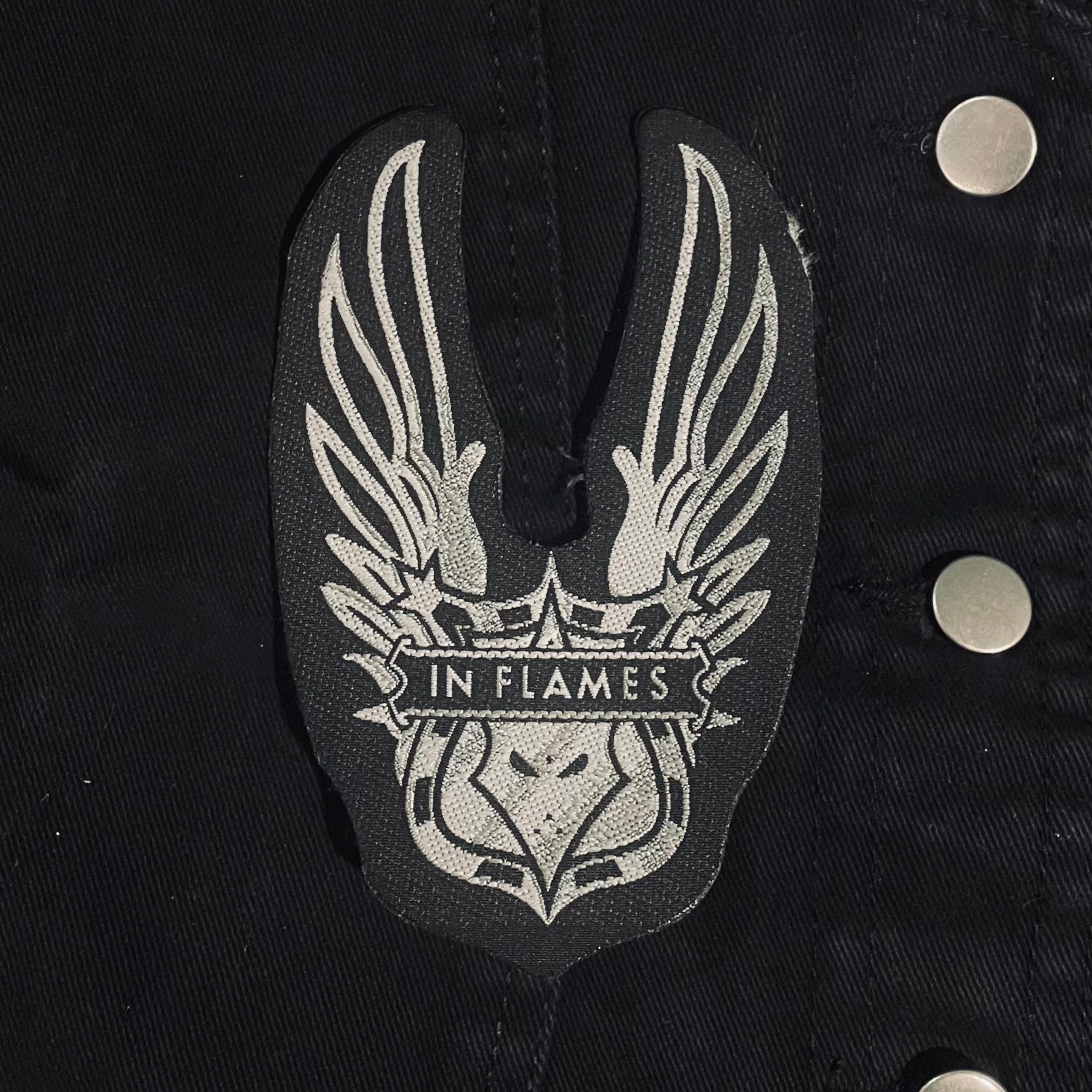 IN FLAMES Shield Logo Cutout Patch