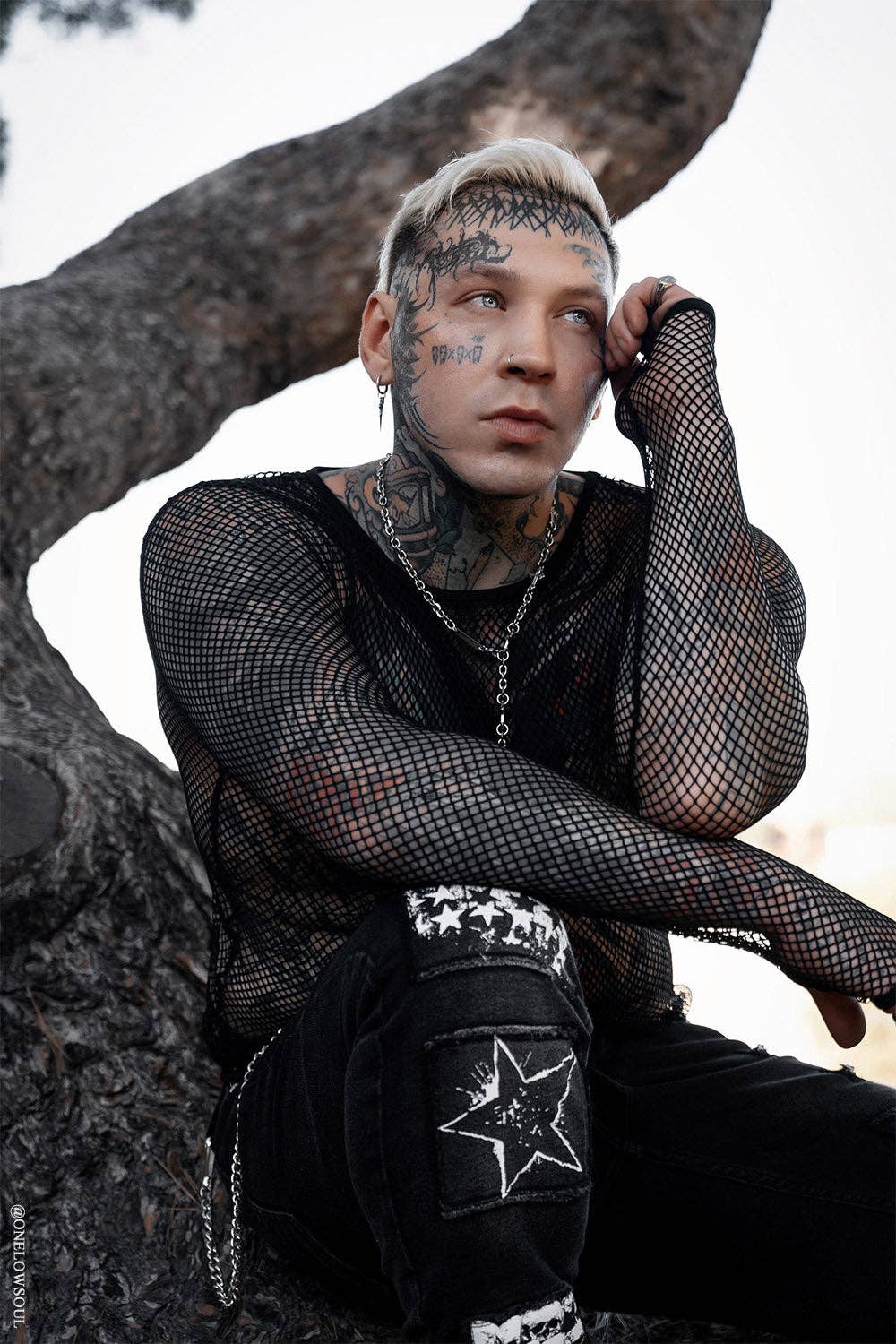 Shadowgrid Fishnet Top