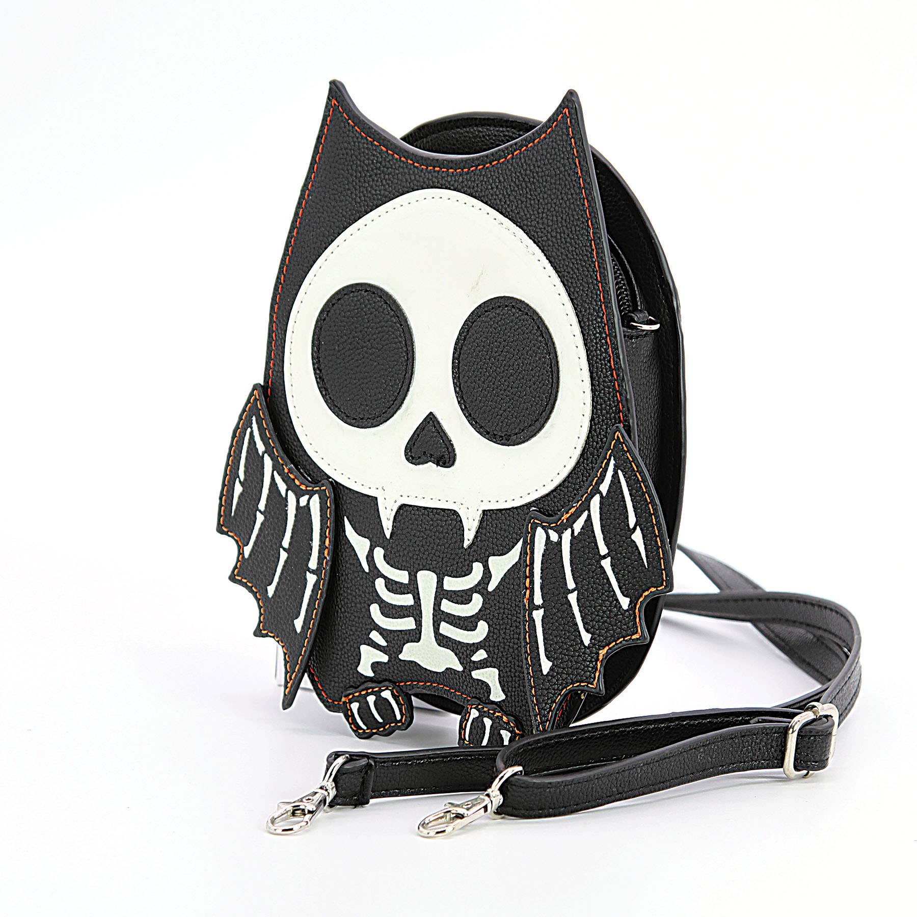 Skeleton Bat Glow in the Dark Shoulder Bag